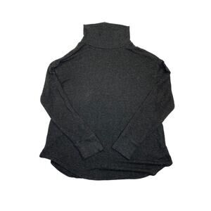 American Eagle Shirt Womens Large Soft & Sexy Plush Turtle Neck Gray